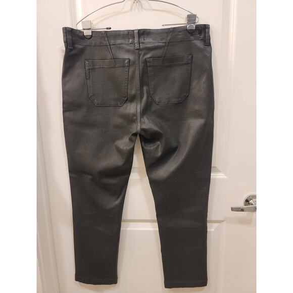 Paige Mayslie Straight Ankle Black Fog Luxe Coating - Picture 2 of 6